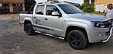 Бічні труби (2 шт., нерж) 70мм для Volkswagen Amarok 2010-2022 рр, фото 10