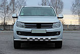 Передній захист F3-08.7 (нерж) для Volkswagen Amarok 2010-2022 рр, фото 3