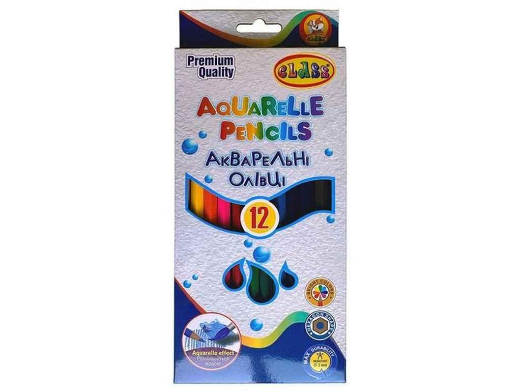 Олівці кольорові 12кол. Акварельн. 1412c aquarelle class ТМ CLASS BP, фото 1