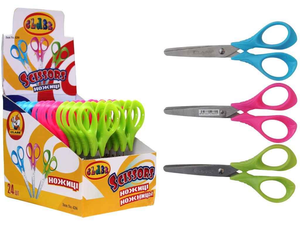 Ножиці 12,6см дитячі з лінійкою 5 см ergo 4286 class ТМ CLASS BP, фото 1