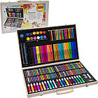 Художній набір із 180 предметів для малювання у дерев'яному кейсі, фото 2