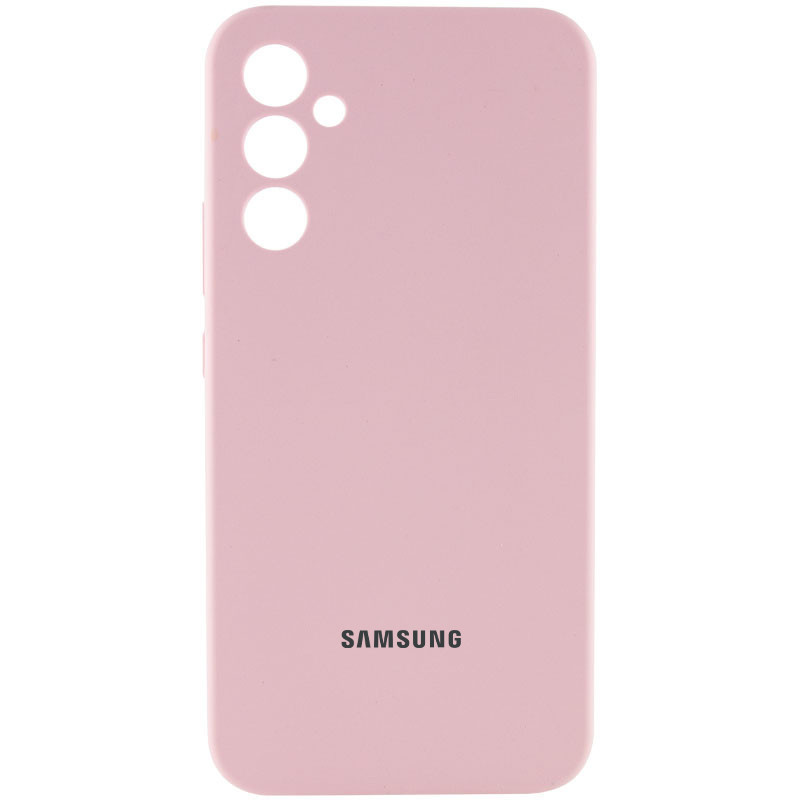 Чохол Silicone Cover Lakshmi Full Camera (AAA) with Logo для Samsung Galaxy A56 5G | Рожевий / Pink Sand