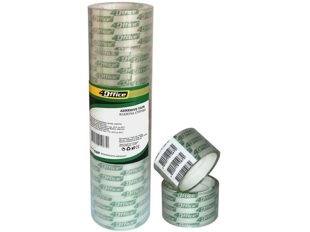 Стрічка клейка 10м канц. 24мм* 4-391 6шт/уп ТМ 4OFFICE, фото 1