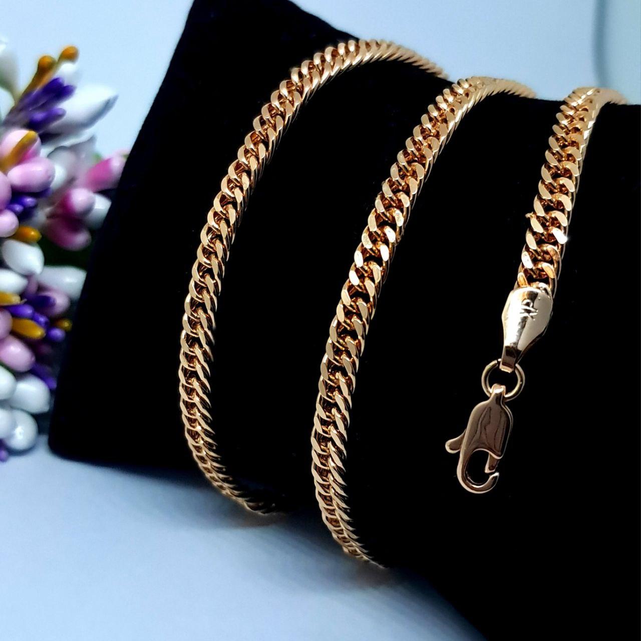 Ланцюжок з медичного золота ХР, розмір 60 см*4 мм. Медзолото, код: 4209