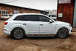 Бокові пороги OEM V1 (2 шт., алюміній) для Ауди Q7 2015-2024 рр, фото 4
