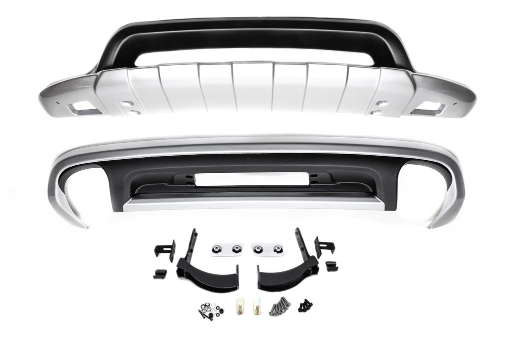 Передня і задня накладки V1 (2014-2024) для Volkswagen Touareg рр, фото 1