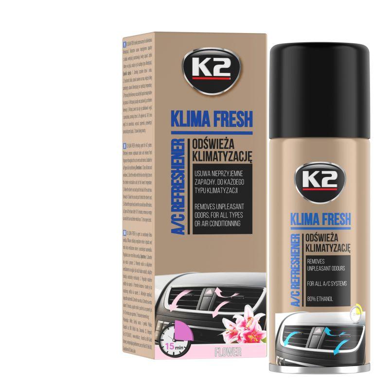 Очищувач для автокондиціонерів K2 Klima Fresh, 150мл квіти