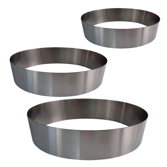 Набір кондитерських кілець 10-12-14 см, висота 5 см, 3 шт, фото 1