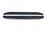 Бокові пороги BlackLine (2 шт, алюміній) Довга база для Volkswagen T5 Caravelle 2004-2010 рр, фото 3