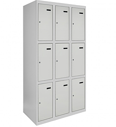 Камера зберігання (локер) 3-х рівнева ШКМ на 9 комірок