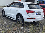 Бокові пороги Tayga V2 (2 шт., алюміній) для Ауди Q3 2011-2019 рр, фото 4