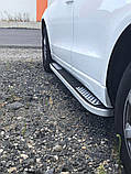 Бокові пороги Tayga V2 (2 шт., алюміній) для Ауди Q5 2008-2017 рр, фото 5