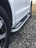 Бокові пороги Tayga V2 (2 шт., алюміній) для Ауди Q5 2008-2017 рр, фото 7