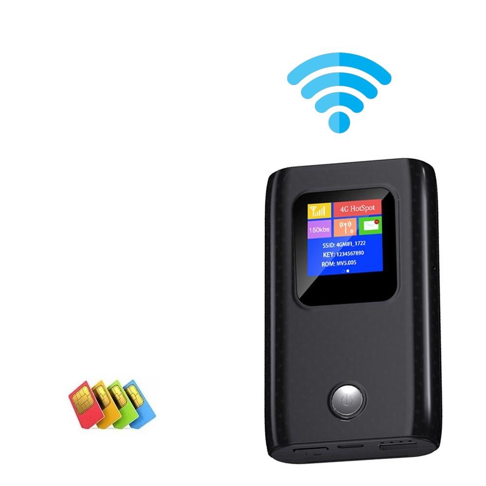 Інтернет-маршрутизатор KuWfi 4G LTE Wi-Fi зі слотом для Sim-карти 6000 мА·год 150 Мбіт/с