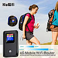 Інтернет-маршрутизатор KuWfi 4G LTE Wi-Fi зі слотом для Sim-карти 6000 мА·год 150 Мбіт/с, фото 5