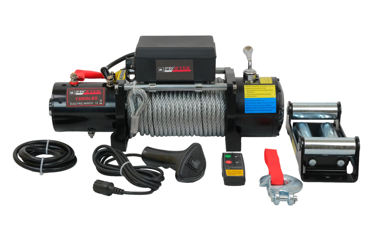 Електрична автомобільна лебідка Profter 13000 LBS 12V (5897 кг) на джип,евакуатор,Offroad
