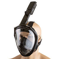 Маска для плавання повнолицева - M2068/S1 - розмір S/M - Чорна