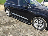 Бокові пороги Bosphorus Yeni Black (2 шт., алюміній) для Ауди Q7 2015-2024 рр, фото 8