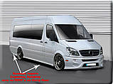 Бокові пороги Спорт (під фарбування) Довга база (L3) для Volkswagen Crafter 2006-2017рр, фото 4