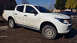 Бокові пороги Premium (2 шт., нерж.) Ø42 для Fiat Fullback 2016-2024 рр, фото 3