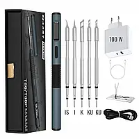 Паяльник Alientek T80P + 5 жал (KU, KU, K, I,IS) + Блок живлення 100W