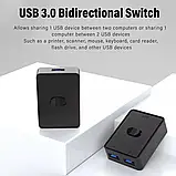 USB 3.0 перемикач, Механічний комутатор, світч на 3 порти, фото 9