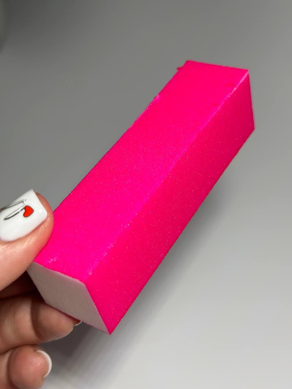 Баф для нігтів рожевий (1шт)