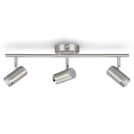 Світлодіодний LED світильник Philips, 3x4.3W, 3000K, IP20, 372мм, хром, гарантія 2роки, з Європи