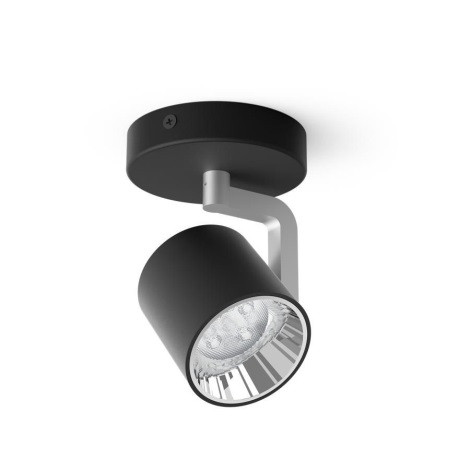 Світлодіодний світильник Philips, 4.5W, 2200-2700K, IP20, Ø100мм, димирований, чорний, гарантія 2роки,з Європи