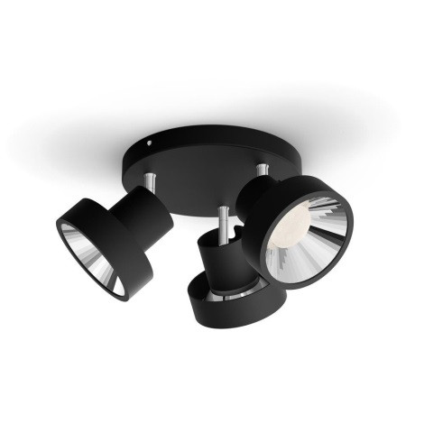 Світлодіодний LED світильник Philips, 3x4.5W 2200-2700K IP20 Ø366мм димирований чорний гарантія 2роки з Європи