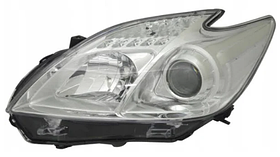 Фара ліва Toyota Prius 09-15 (H11/HB3/W5W) TYC ел., з кор., без ламп, з патроном