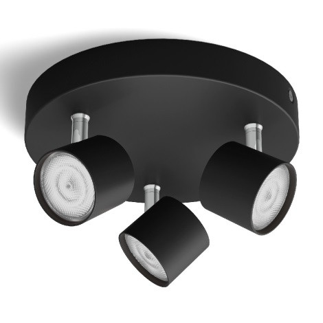 Philips - Точковий LED світильник з регулюванням яскравості 3xLED/4,5W/230V. Товар з Європи