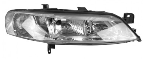 Фара права Opel Vectra B 99-02 (H7/H7) TYC ел., без кор., з кришкою, фото 1
