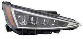 Фара права Hyundai Elantra AD 18-20 LED TYC мех., жовта вставка