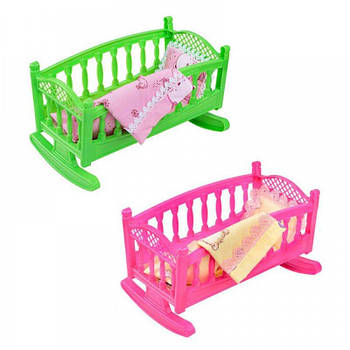 Набір дитячий, "Ліжечко колиска маленька з ліжком" 006/7 G-Rich