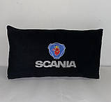 Подарунковий набір "SCANIA" плед 200*140см та подушка 30*50см, фото 5