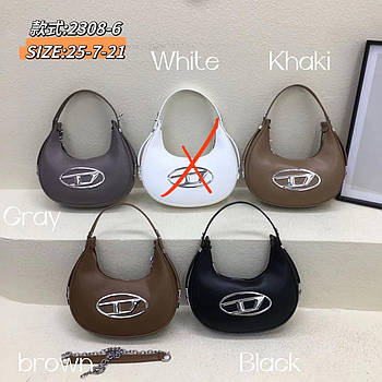 Сумочка крос-боді жіноча 25*21 см на блискавці зі штучної шкіри у різних кольорах VV