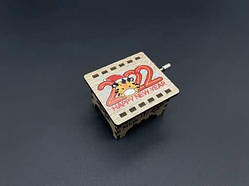 Музична скринька для творчості з фанери для дітей і дорослих MARRY CHRISTMAS 6х5см / Музична скринька для творчості з фанери для