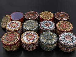 Металеві подарункові коробочки. 7.5х5см. 12шт/уп. / Металеві подарункові коробочки. 7.5х5см. 12шт/уп.