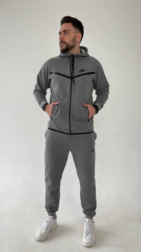 Чоловічий спортивний костюм Nike весна-осінь з капюшоном молодіжний модний на хлопця-підлітка повсякденний, фото 1