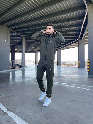 Спортивний костюм чоловічий Nike весна-осінь з капюшоном костюм модний на хлопця підлітка повсякденний стильний, фото 5