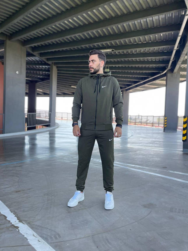 Спортивний костюм чоловічий Nike весна-осінь з капюшоном костюм модний на хлопця підлітка повсякденний стильний, фото 1