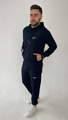 Спортивний костюм чоловічий Nike з капюшоном кофта на блискавці костюм модний на хлопця підлітка повсякденний, фото 5