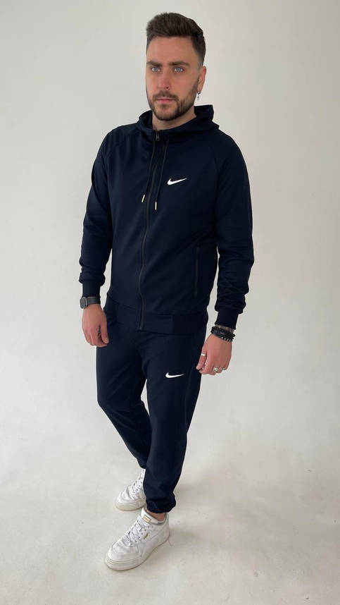 Спортивний костюм чоловічий Nike з капюшоном кофта на блискавці костюм модний на хлопця підлітка повсякденний, фото 1