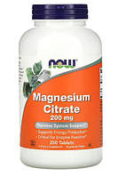 Магній NOW FOODS  MAGNESIUM Citrate 200 mg 250 таблеток