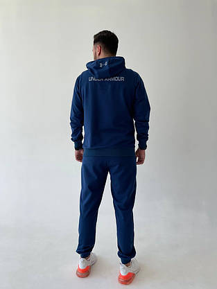 Спортивний костюм чоловічий Under Armour молодіжний комфортний синього кольору для чоловіків, стильний модний, фото 4