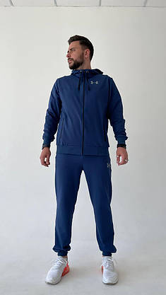 Спортивний костюм чоловічий Under Armour молодіжний комфортний синього кольору для чоловіків, стильний модний, фото 3
