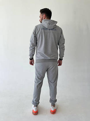 Спортивний костюм чоловічого сірого кольору Under Armour молодіжний повсякденний костюм для чоловіків, фото 5