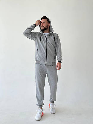 Спортивний костюм чоловічого сірого кольору Under Armour молодіжний повсякденний костюм для чоловіків, фото 3
