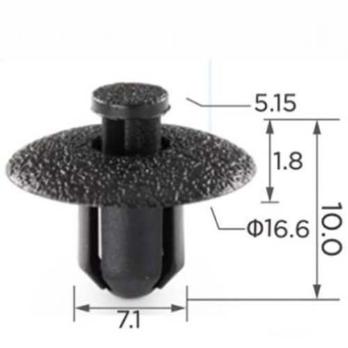 Кліпса криплення Натискна Розпочинна TOYOTA (9046707117 90467-07117 11550) C0097, фото 1